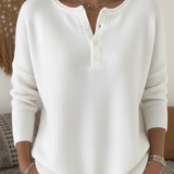 Sara - Elegantný Henley pulóver