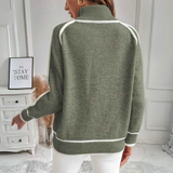 Kaylee - Elegantný Pulover s Rolovaným Okrúhlym Golierom