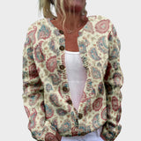 Lara | Jesenný kvetinový kardigán