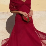 Louise | Elegantné maxi šaty s V-výstrihom