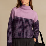 Amira - Elegantný Kašmírový Pulover s Rolovaným Golierom