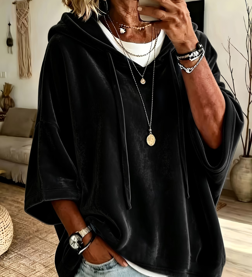 Luana | Luxusný Velúr Oversized Mikina