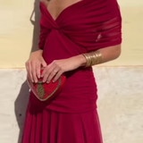 Louise | Elegantné maxi šaty s V-výstrihom