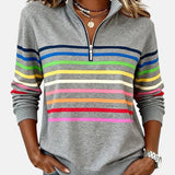 Nina - Pohodlný pulóver s pruhmi
