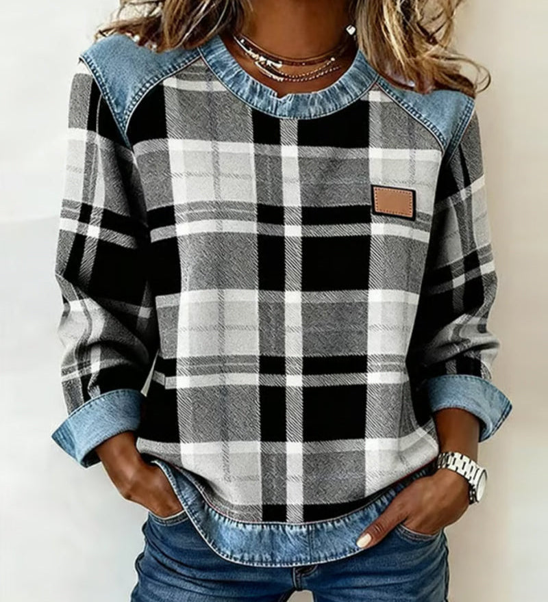 Célia - Odvážna Patchwork Mikina