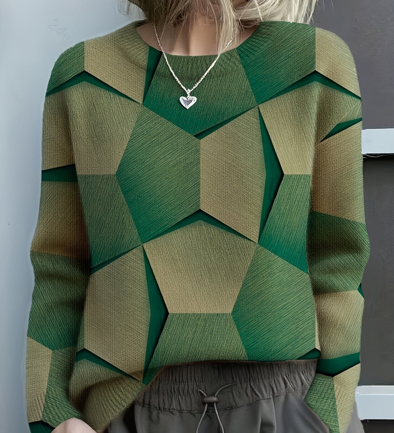 Lucia - Umelecké Geometrické Tričko