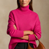 Roze - Elegantný Cashmere Pulóver