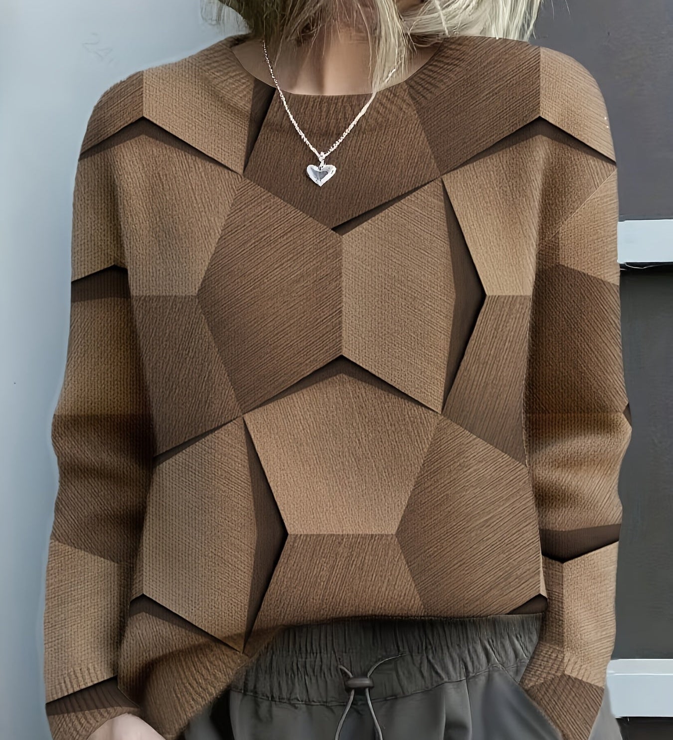 Lucia - Umelecké Geometrické Tričko