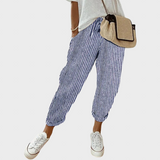 Helga | Elegantné ležérne ľanové nohavice