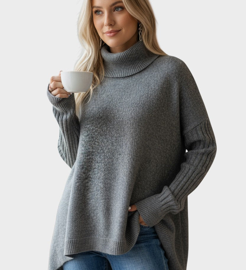 Brigitte™ Dlhý Sveter – Elegantný a Nadčasový Štýl