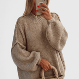 Cassia™ | Oversized sveter s balónovými rukávmi