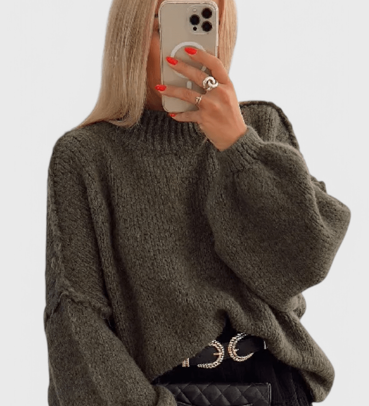 Cassia™ | Oversized sveter s balónovými rukávmi