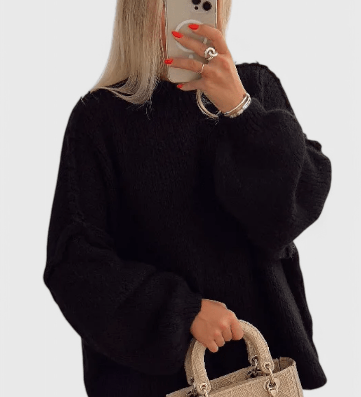 Cassia™ | Oversized sveter s balónovými rukávmi