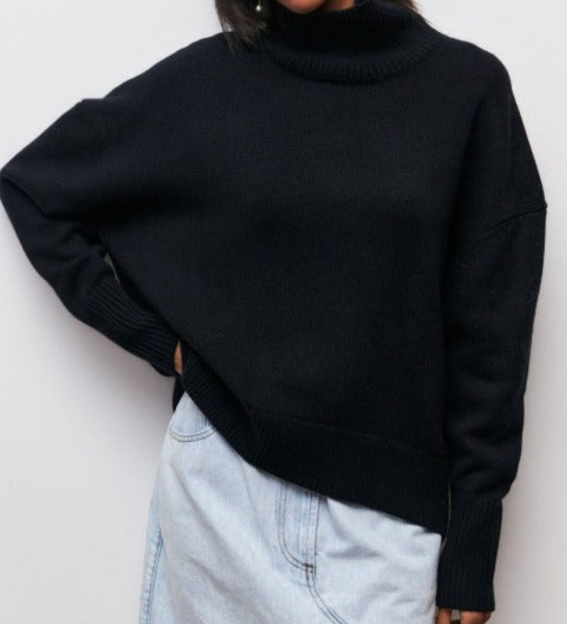 Evy - Pohodlný a Elegantný Pulóver s Rolovaným Golierom