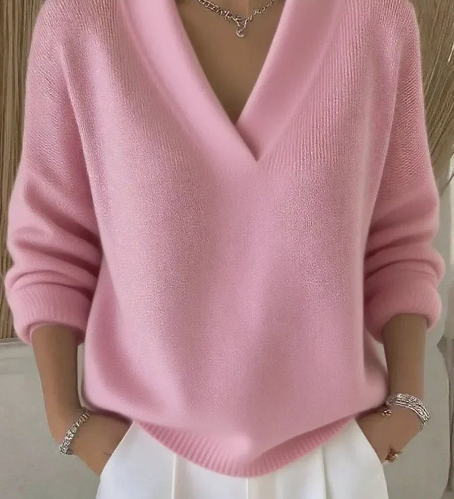 Faye - Elegantný pulover s V-izrezom