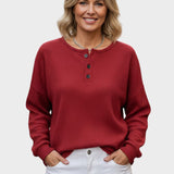 Michaela – Elegantný dámsky sveter s gombíkmi