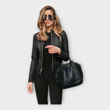 Johanna | Kožená bunda s detailmi