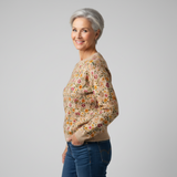 Tina | Elegantný kvetinový sveter