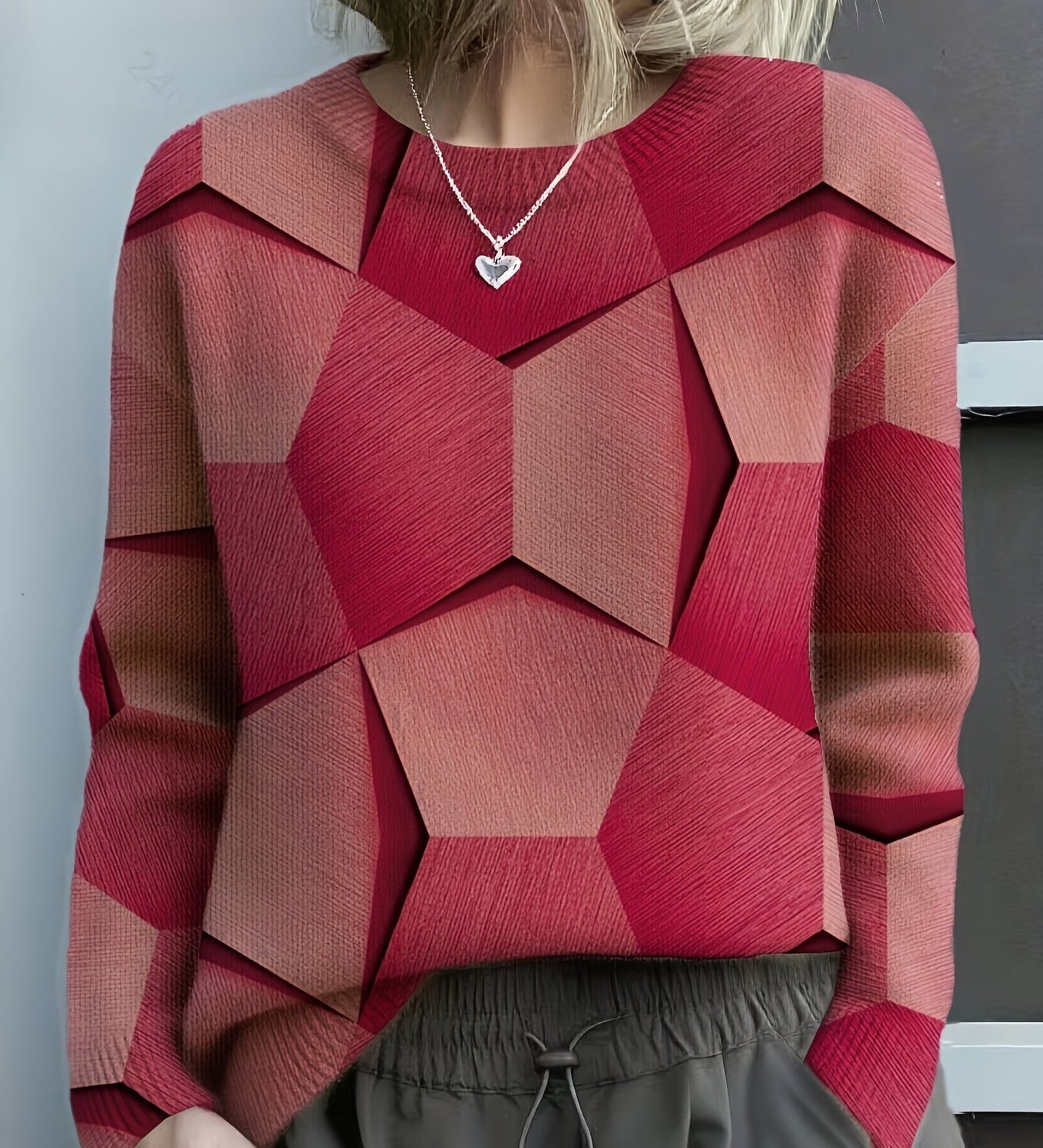 Lucia - Umelecké Geometrické Tričko