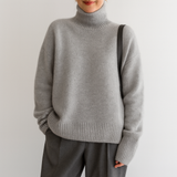 Candice - Mäkký Oversize Pulóver z Kašmíru