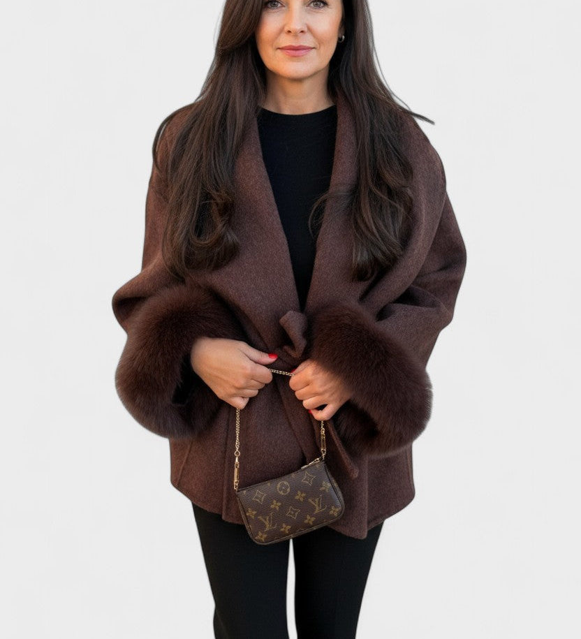 Dagmar™ | Elegantný kabát s umelým kožuchom