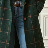 Florencia™ | Retro Úpravený Károvaný Tweed Kabát