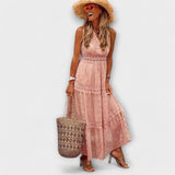 Lola | Boho maxi šaty z čipky