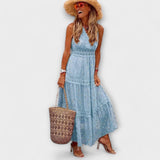 Lola | Boho maxi šaty z čipky