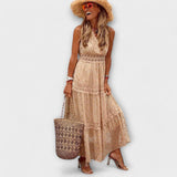 Lola | Boho maxi šaty z čipky