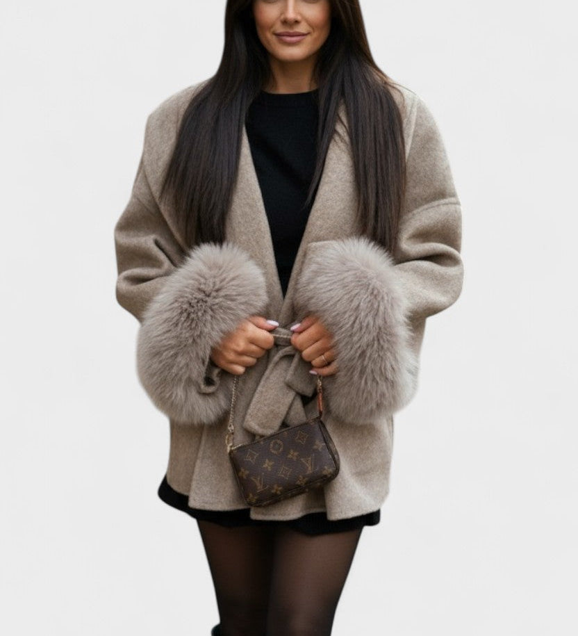 Dagmar™ | Elegantný kabát s umelým kožuchom